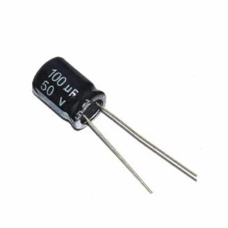 50V 100UF Electrolytic Capacitor 6mm X 12mm