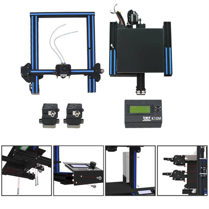K10M Double Color High Precision Large Metal 3D Printer